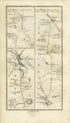 1778 Taylor & Skinner Antique Ireland Road Map 191/192 Borrisoleigh Nenagh Beechwood Birr Templemore Castlesheppard Borrisokane Tipperary