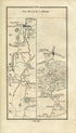 1778 Taylor & Skinner Antique Ireland Road Map 207/208 Birr Leap Golden Grove Roscrea Clonakenny Templemore Thurles Ballymoreen Killenaule