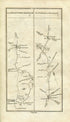 1778 Taylor & Skinner Antique Ireland Road Map 247/248 Trim Donore Clonard Daingean Kilbeggan Tullamore Tyrrellspass Meath Offaly Westmeath