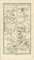 1778 Taylor & Skinner Antique Ireland Road Map 261/262 Kells Athboy Mullingar Dundalk Louth Carrickmacross Cullaville Foxfield Castleblayney
