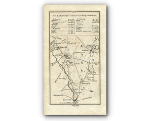 1778 Taylor & Skinner Antique Ireland Road Map 263/264 Trim Kells Slane Navan Bloomsbury Lisburn Mazetown Moira Magheralin Ballinderry