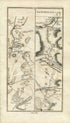 1778 Taylor & Skinner Antique Ireland Rd Map 275/276 Portglenone Newferry Strabane Donemana Claudy Dungannon Aughnacloy Carnteel Ballygawley