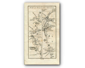 1778 Taylor & Skinner Antique Ireland Rd Map 287/288 Killough Downpatrick Saintfield Belfast Armagh Richhill Hamiltonsbawn Tandragee Gilford