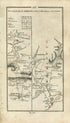 1778 Taylor & Skinner Antique Ireland Map 155/156 Leighlinbridge Tullow Hacketstown Shillelagh Kildare Nurney Kilmead Athy Bestfield Carlow