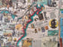 1986 Pictorial Map of North America by Hugo Pratt. Canada, Central America, Mexico, The Caribbean, Poster Map