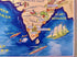 1939 India, Syria Pictorial Map, Published in Paris by Neutroses-Vichy at Petit Jean. Showing Pondichery, Chandernagor, Yanaon, Mahe Karikal