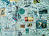 1986 Pictorial Map of Australia, New Zealand, Oceania, New Guinea by Hugo Pratt. Poster Map