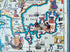 1986 Pictorial Map of China, Hong Kong, Taiwan, Japan, North Korea, South Korea, Mongolia, Beijing by Hugo Pratt. Poster Map