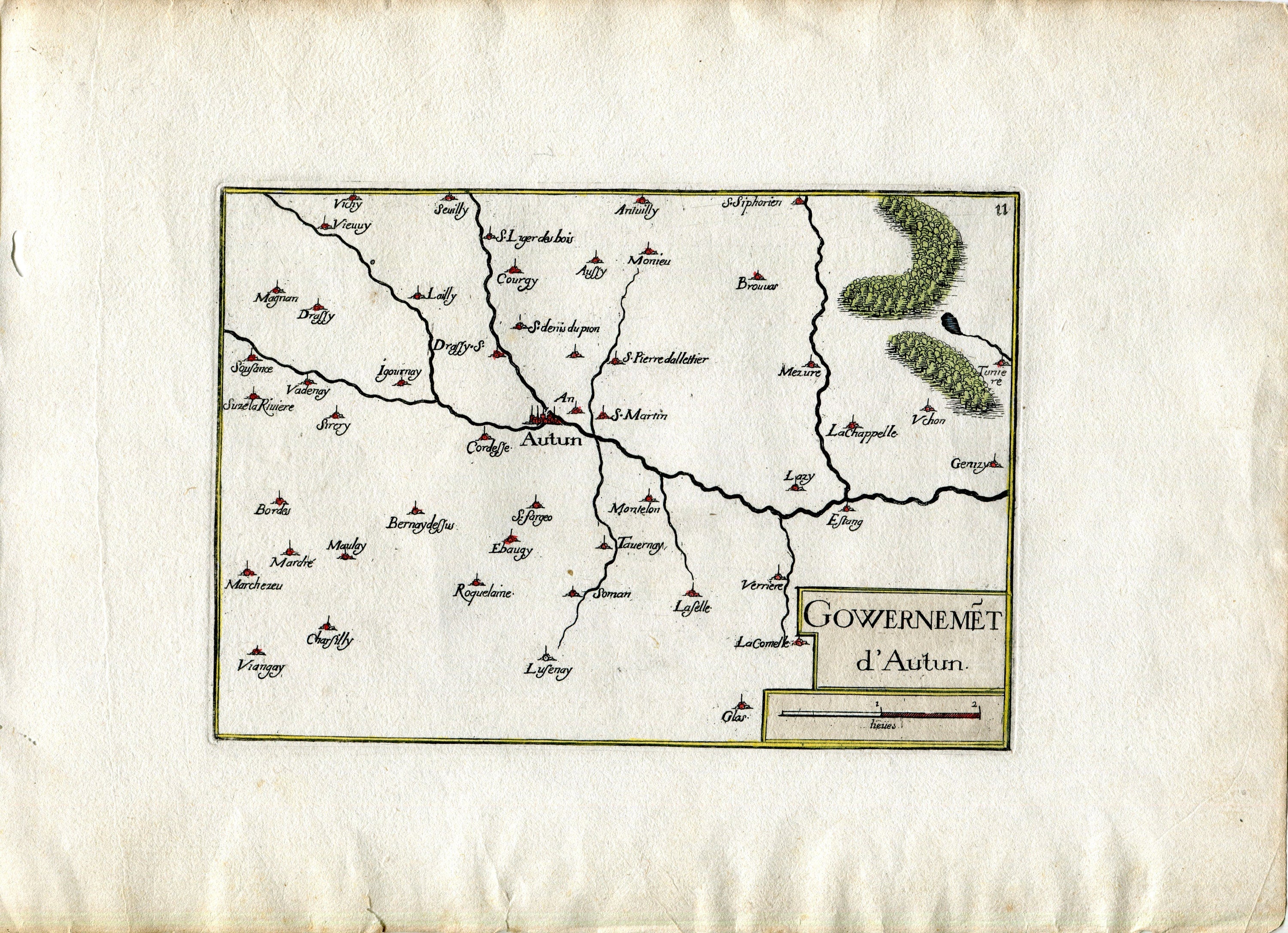 1634 Nicolas Tassin Map Sezanne, Esternay, Broyes, Lachy, Marne, Champ –  The Old Map Shop