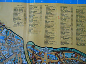 1940 World's Fair Pictorial Map by Carl Rose from the New Yorker Magazine, June 15 1940. Folding Poster Print.