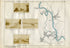 1873 Henry Taunt Antique Map, The River Thames, Laleham, Chertsey, Surrey