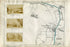 1873 Henry Taunt Antique Map, The River Thames, Shillingford Bridge, Benson, Preston Crowmarsh, Wallingford, Crowmarsh Gifford, Winterbrook