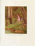 1922 Ida Rentoul Outhwaite Antique Fairy, Fairies Print, Big Tartan Patch, Koala, Bunny Rabbit, Book Plate, Little Green Road to Fairyland