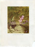 1922 Ida Rentoul Outhwaite Antique Fairy, Frog, Toad Print, Kexy Friend of Fairies, Book Plate from The Little Green Road to Fairyland