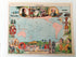 1948 Oceania, Australia "Oceanie" South America Pictorial Map, Print by Joseph Porphyre Pinchon, New Zealand Melanesia Micronesia Polynesia