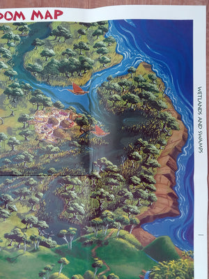 Rare Original 1997 Yowie Kingdom Pictorial Map, by Cadbury Schweppes Australia.