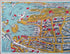 Rare 1948 Map of Sydney & Inhabitants Pictorial bird's-eye view by Roderick Shaw, Australia