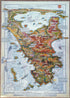 1998 Wilsons Promontory Pictorial Tourist Map, Poster by David Clarke. Victoria Australia