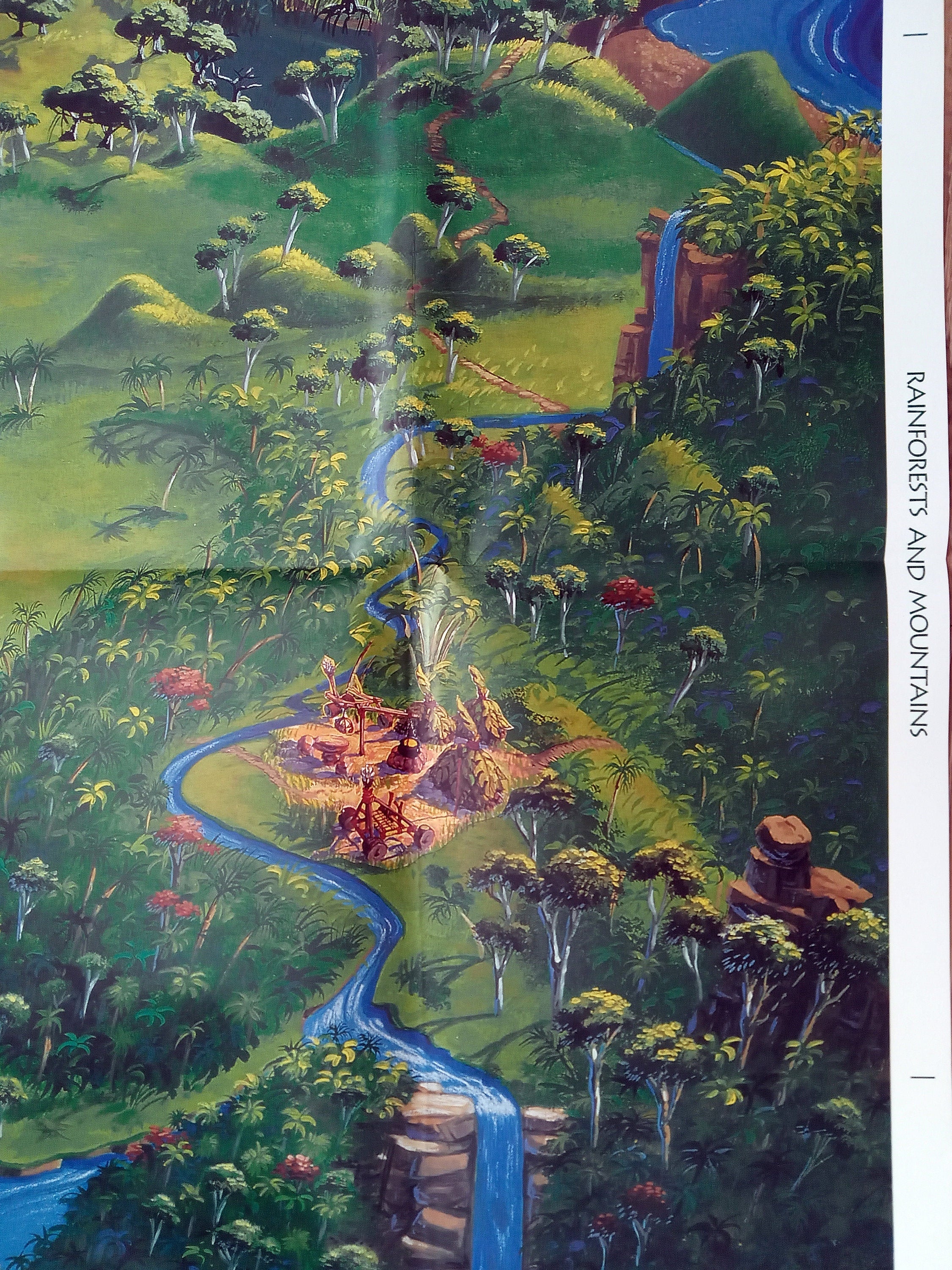 Rare Original 1997 Yowie Kingdom Pictorial Map, by Cadbury Schweppes Australia.