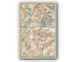 1914 Vienne & Valence, South of France Town Plan, Antique Baedeker Map, Print