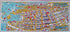 Rare 1948 Map of Sydney & Inhabitants Pictorial bird's-eye view by Roderick Shaw, Australia
