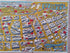 Rare 1948 Map of Sydney & Inhabitants Pictorial bird's-eye view by Roderick Shaw, Australia