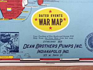 1945 Date Events War Pictorial Map by Stanley Turner. 14th Edition