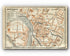 1914 Montauban, South of France Town Plan, Antique Baedeker Map, Print