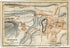 1914 Lourdes, South of France Town Plan, Antique Baedeker Map, Print