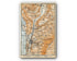 1914 Aix-les-Bains, South of France, Antique Baedeker Map, Print