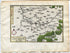 1634 Nicolas Tassin Map Ham, Eppeville, Nesle, Grugies, Somme, Picardy, France Antique