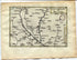1634 Nicolas Tassin Map Mery sur Seine, Anglure, Romilly sur Seine, Aube, Champagne Ardenne, France Antique