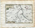 1634 Nicolas Tassin Map Soissons, Cuffies, Crouy, Courmelles, Aisne, Picardy, France, Antique