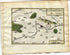 1634 Nicolas Tassin Map Sezanne, Esternay, Broyes, Lachy, Marne, Champagne Ardenne, France Antique