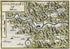 1634 Nicolas Tassin Map Millau, Compeyre, La Cavalerie, Saint Rome de Cernon, Aveyron, Midi Pyrenees, France Antique