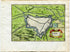 1634 Nicolas Tassin Corbie, Map, Plan, Fort, Fortifications, Somme, Picardy, France Antique