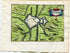 1634 Nicolas Tassin Doullens, Map, Plan, Fort, Fortifications, Somme, Picardy, France Antique