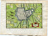 1634 Nicolas Tassin Amiens, Map, Plan, Fort, Fortifications, Somme, Picardy, France Antique