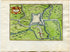 1634 Nicolas Tassin Le Catelet, Map, Plan, Fort, Fortifications, Aisne, Picardy, France Antique
