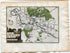 1634 Nicolas Tassin Map Sedan, Donchery, Charleville Mezieres, Mouzon, Champagne Ardenne, France Antique