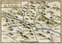 1634 Nicolas Tassin Map Sisteron, Alpes de Haute Provence, Provence Alpes Cote d'Azur, France Antique