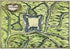 1634 Nicolas Tassin Map La Capelle, Fortifications, Aisne, Picardy, France Antique Carte