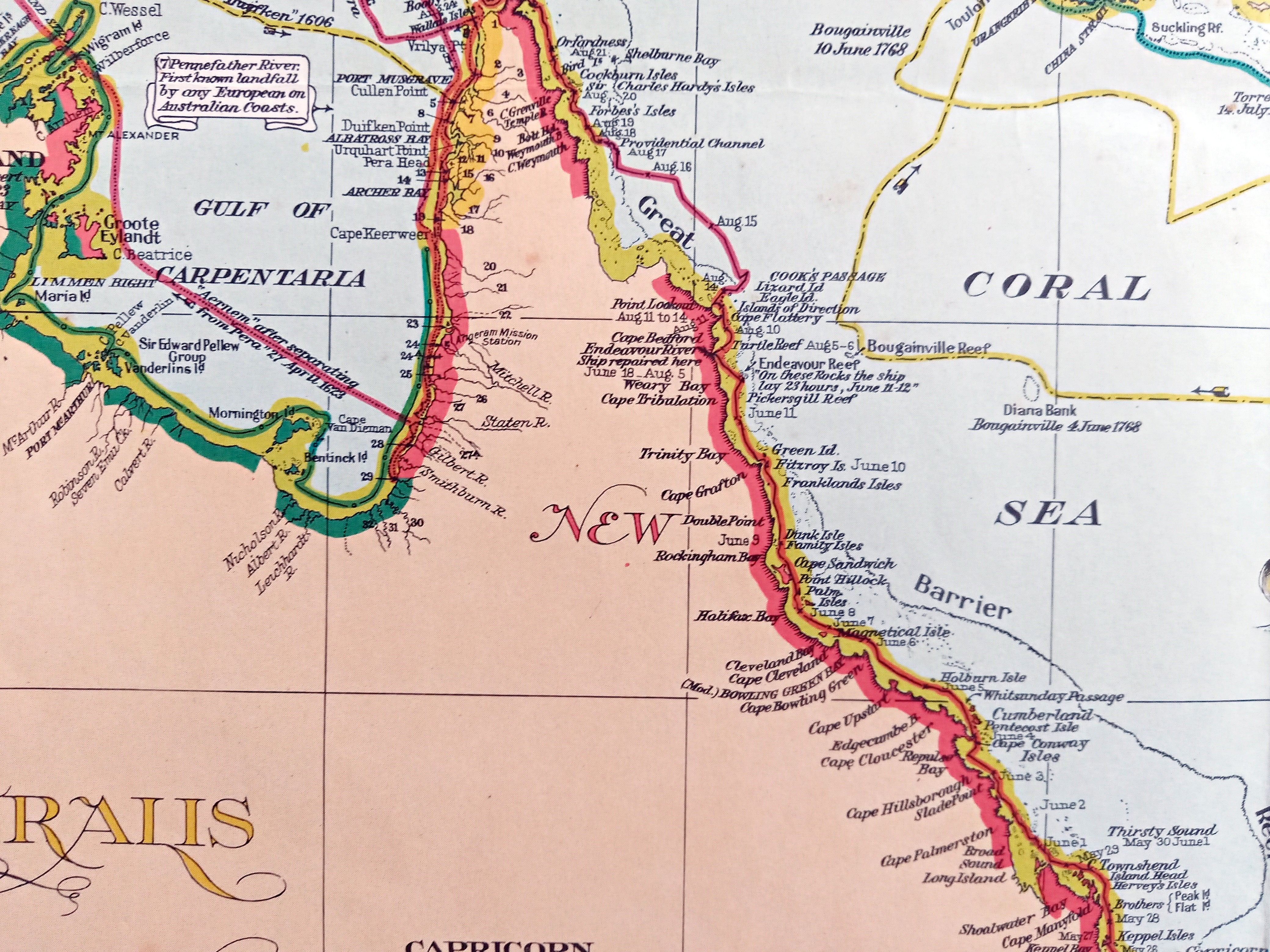 the-discovery-of-australia-pictorial-map-by-james-emery-1970-012